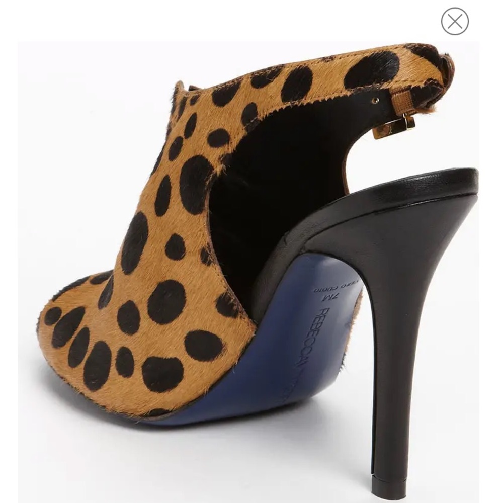 Rebecca Minkoff leopard, calf hair heels Size 6M - Picture 2 of 4